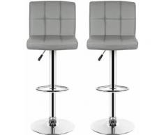 lot de 6 tabouret de bar, chiase de bar, Bar de cuisine, Gris clair