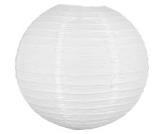 Lampion Boule Papier 40 CM Blanc - Lanterne Japonaise Papier - Lanterne Chinoise en Papier pour