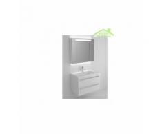 Sous meuble de lavabo à 2 portes RIHO BELLIZZI 80x55x45 cm - Bois laqué brillant