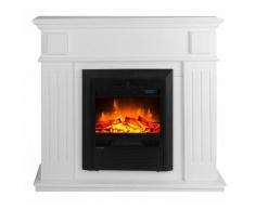 Cheminée classique à leds Helios White cm 100x109x26 GLOW-FIRE 190115