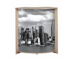 Beaux Meubles Pas Chers - Meuble-Comptoir Bar 96 cm Chêne - Coloris: Manhattan 508