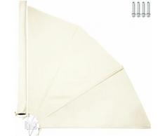 Brise vue paravent auvent rétractable 140 cm beige - Beige