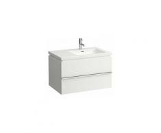 Laufen Case Meuble sous-lavabo, 2 tiroirs, 455x745x475, pour carré à vivre, Coloris: Neige (blanc