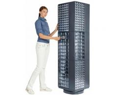 Armoire colonne rotative pour blocs-tiroirs | Pour casiers à vis 551 x 306 x 155 mm (non inclus) |