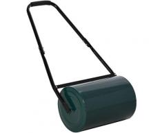 Rouleau à gazon de Jardin robuste grande capacité 30 L dim. 104L x 42l x 30H cm vert