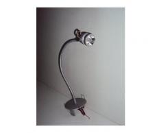Liseuse 1W couleur bleu design sur patere encastrable bras flexible alim 12V 350mA (non incl)