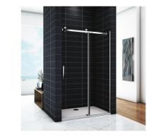OCEAN Porte de douche 100x195cm en 8mm verre anticalcaire modèle de Bara