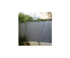 Canisse occultante en PVC Gris Perle, L 2.50 m, Hauteur 1.50 m