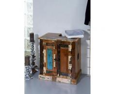 Meuble lavabo 66x43 Bois de récupération laqué Multicolore NATURE OF SPIRIT #101 - multicolore