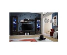Price Factory - Meuble TV GALINO C design, coloris wengé. Meuble moderne et tendance pour votre
