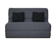 Banquette BZ 140 ORLANDO pearl gris - matelas Dunlopillo