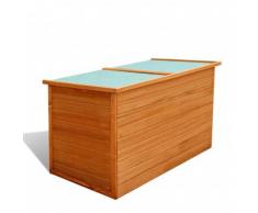 Youthup - boîte de rangement de jardin 126 x 72 x 72 cm Bois