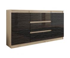 ALBI | Commode contemporaine chambre salon bureau | 140x40x76 cm | Mobilier style scandinave |