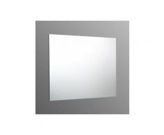 Miroir Pour Salle De Bain 90X70 Cm Réversible Avec Cadre À Support
