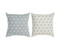 Coussin dkd home decor coton polyester etoiles (2 pcs) (60 x 10 x 60 cm) Rogal