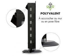 Klarstein Colmar Cheminée électrique 1000W / 2000W LED 7 couleurs - verre