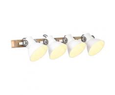 Youthup - Lampe murale industrielle Blanc 90x25 cm E27