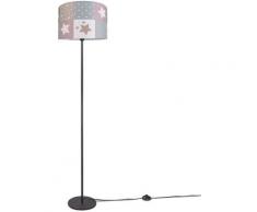 Lampe pour enfants Lampe LED Lampadaire Chambre d'enfant Lampe motif étoiles E27 Un Pied Noir, Rose