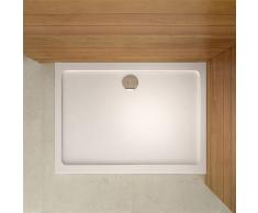 Receveur de douche 100x90cm sanitaire estra plat rectangulaire bac à douche