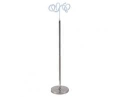 Lampadaire design et original LED boucles Classe énergétique A++ - ARIES - Gris