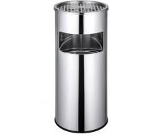 Cendrier extérieur design avec poubelle en acier inoxydable 30 litres acier