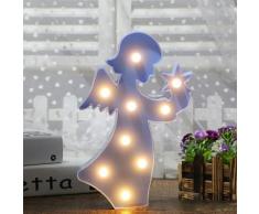 Mignon Led Neon Lampe Salon Chambre Bureau Decoratif Lumiere, Bleu Ange - Bleu Ange