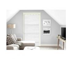 Voile pour porte fenêtre 90x200 cm LOUIS - Blanc