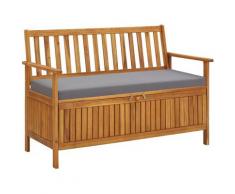 Asupermall - Banc de rangement de jardin 120 cm Bois d'acacia solide