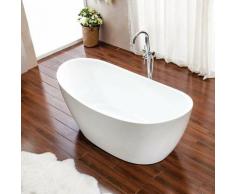 Baignoire ilot ovale en acrylique 170 cm - Maya