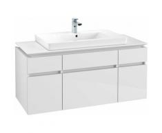 Meuble sous-lavabo Villeroy & Boch Legato B21500, 1200x550x500mm, central, Coloris: Blanc brillant