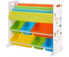 Songmics - Meuble de Rangement pour Jouets et Livres, Étagère de Rangement pour Chambre d’Enfant,