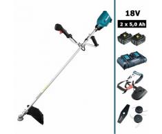 Débroussailleuse Makita 36V DUR369APT2 avec 2 batteries 18V 5Ah puissance équivalente 30cm3
