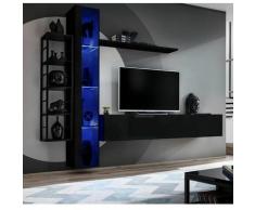 Paris Prix - Ensemble Meuble Tv Design switch Vii 240cm Noir