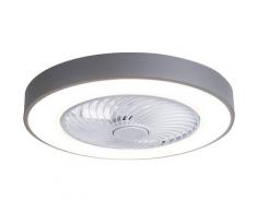 Ventilateur De Plafond Ac 110V, Lumiere 3 Couleurs, Vent A 3 Vitesses, Eclairage Led Pour Salle A