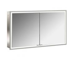 Emco asis prime Armoire lumineuse de toilette, modèle encastré, 2 portes, 1200mm, Exécution:
