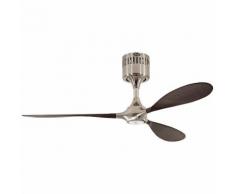Ventilateur de Plafond Helico Paddle 132cm Chromé Bois Noyer - CASAFAN -