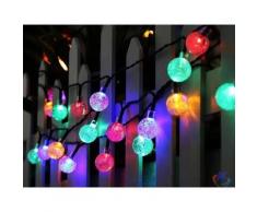 Perle Rare - LED boule de bulle solaire guirlande lumineuse 7 mètres 50 lumières énergie solaire 8