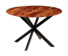 Table de salle à manger Bois massif de Sesham 120 x 77 cm