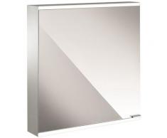 Armoire de toilette lumineuse Emco prime 2, 600 mm, 1 porte, charnières à gauche, modèle apparent,