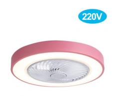 Ventilateur De Plafond Ac220V, Lumiere 3 Couleurs, Eclairage Led A Vent A 3 Vitesses, Type De