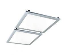 Lot de 2 LED 18 Watt plafonniers d?éclairage spots lampe rectangulaire en aluminium