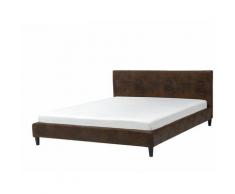Beliani - Lit double 180x200 cm marron FITOU