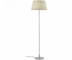 Lampadaire de style moderne-Beige et nickel
