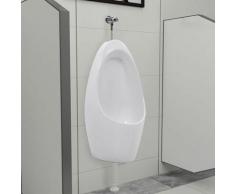 Hommoo Urinoir mural avec système de rinçage Céramique HDV05853