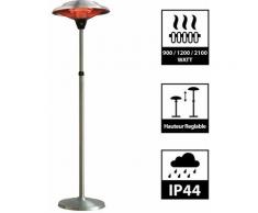 Parasol chauffant infrarouge MARS - Chauffage électrique de terrasse à Halogène 2100W, Extérieur