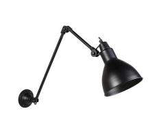 wye - Applique murale bras articulé Industriel - 1 lumière - L 650 mm - Noir - Rustique - Éclairage