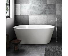 Baignoire îlot design ovale NEW-YORK blanche 170 cm