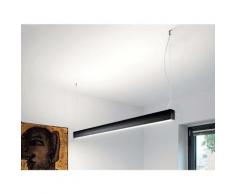 Réglette lumineuse LED 120cmx7cm 36W Suspendue NOIR - Blanc Neutre 4000K - 5500K