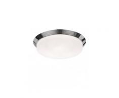 Plafonnier chrome de salle de bains 3 Ampoules Diamètre 39 Cm