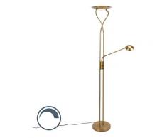 QAZQA mallorca - LED Dimmable Lampadaire avec lampe de lecture Moderne variateur inclus - 1 lumière